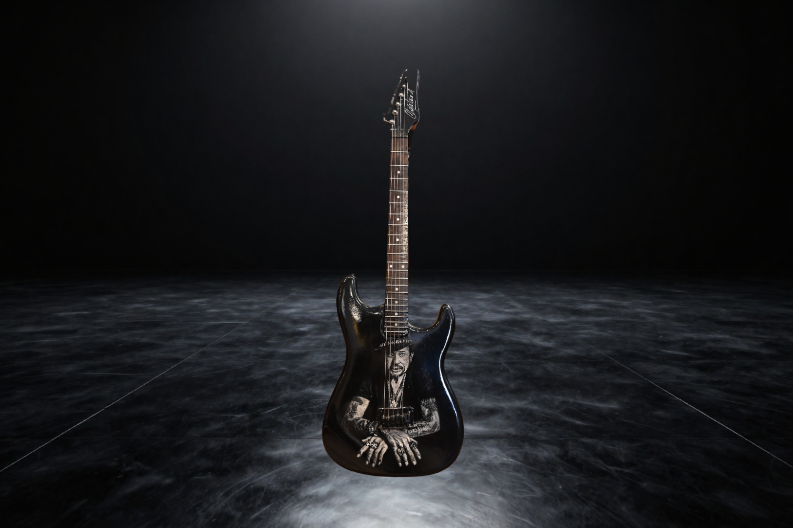 Guitare hommage — Le Rockeur